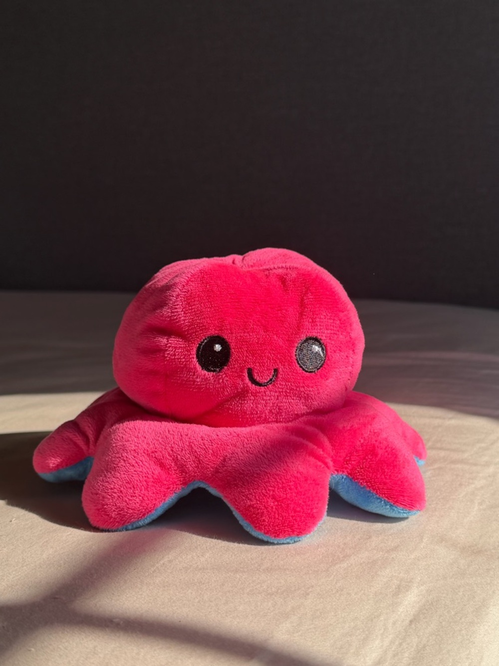 Reversible Plush Octopus Toy - Pink